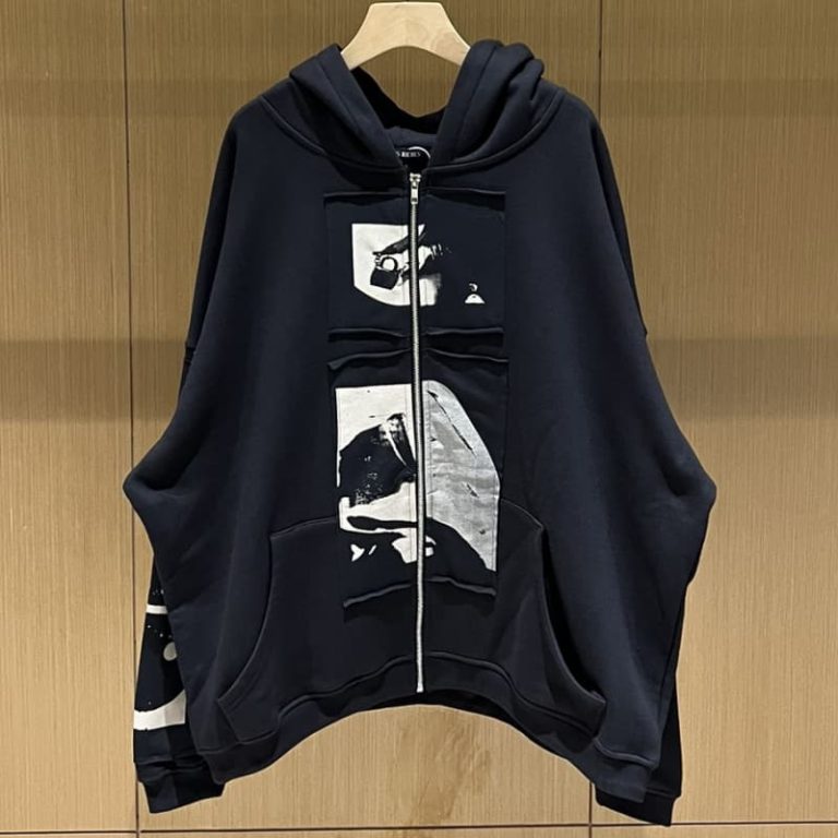 BALENCIAGA Best Quality Drop Shoulder Zipper Sweatshirt Hoodie-2