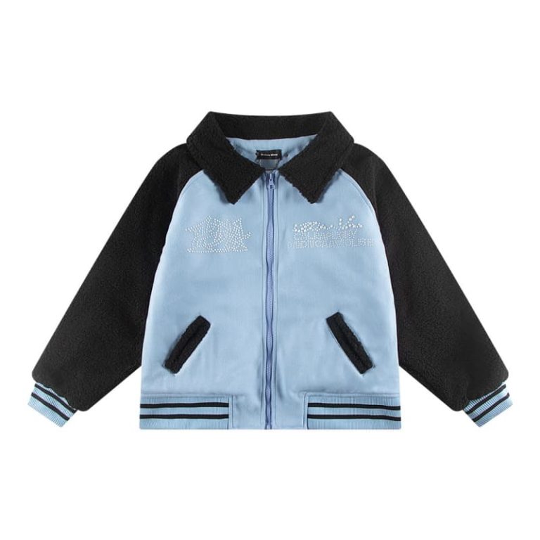 BALENCIAGA Best quality pearl lambswool colorblocked jacket-2
