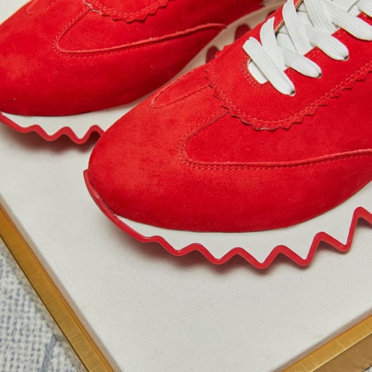 Christian Louboutin top quality red white stitching sneaker Nastroshark 2