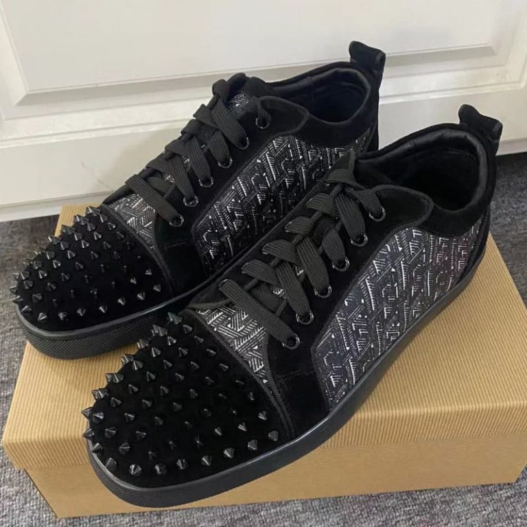 Christian Louboutin women Spike Accents Sneakers men dress shoes-1