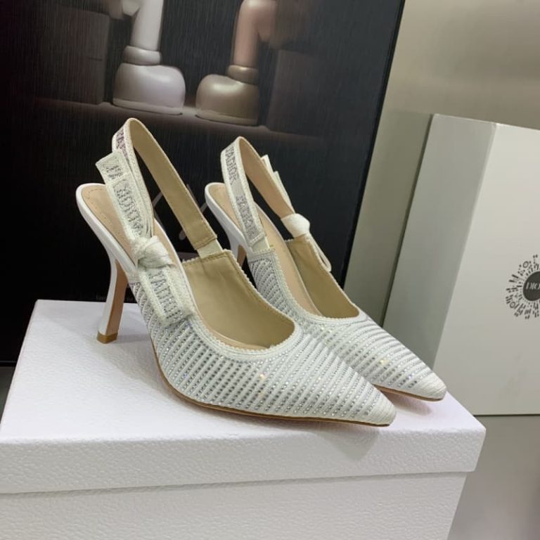 Dior Top quality women braiding High heels slippers SH013 4