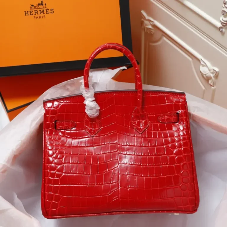 Hermes Birkin Handbag High gloss crocodile pattern-2