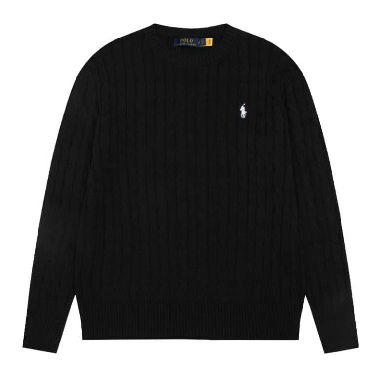 Ralph Lauren Classic Embroidered War Horse Logo Crew Neck Sweater-3