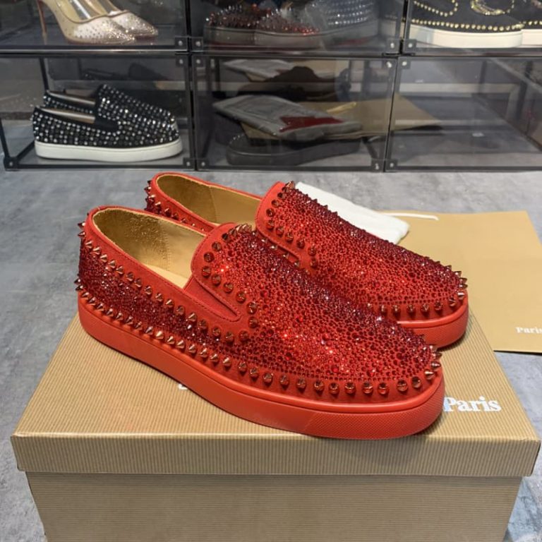 myriad of sparkling strass Flat shoes sneakers