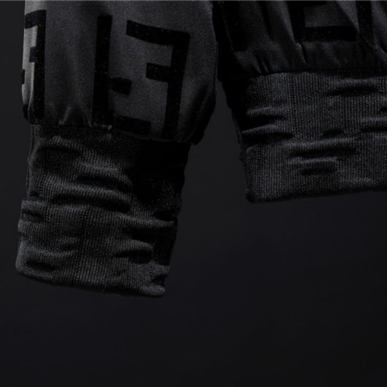 Fendi High Quality Men Black Letter Zipper Full Logo Printed Jacket FZ268 (3)