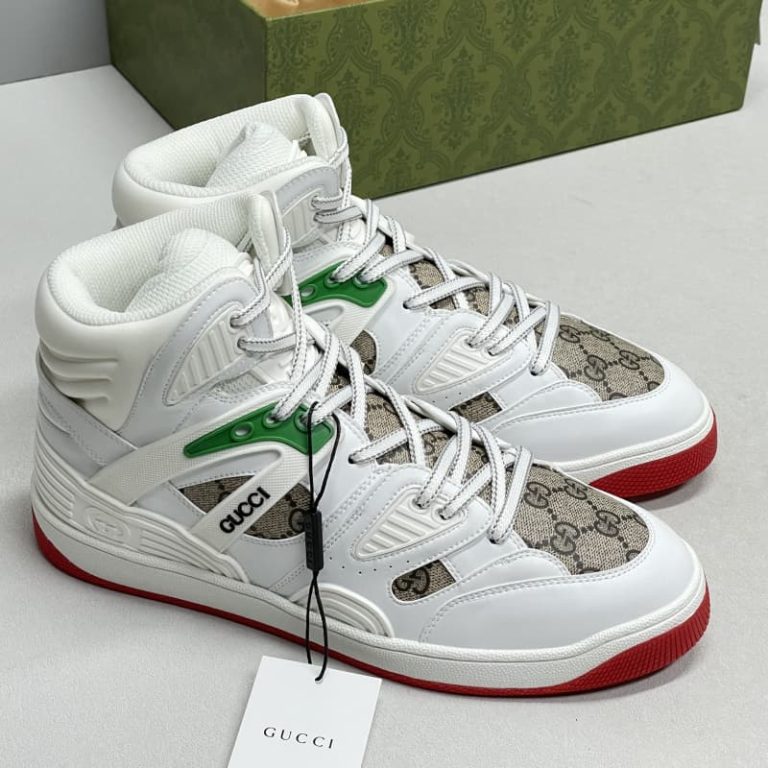 GUCCI Top Quality White Mesh Hiking Walking Jogging Sports Outdoor Shoes-1