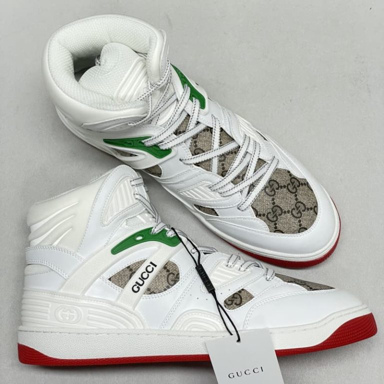 GUCCI Top Quality White Mesh Hiking Walking Jogging Sports Outdoor Shoes-2