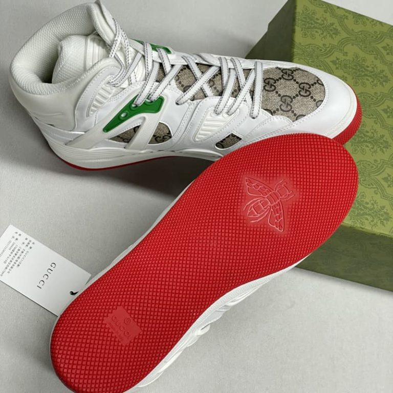 GUCCI Top Quality White Mesh Hiking Walking Jogging Sports Outdoor Shoes-4