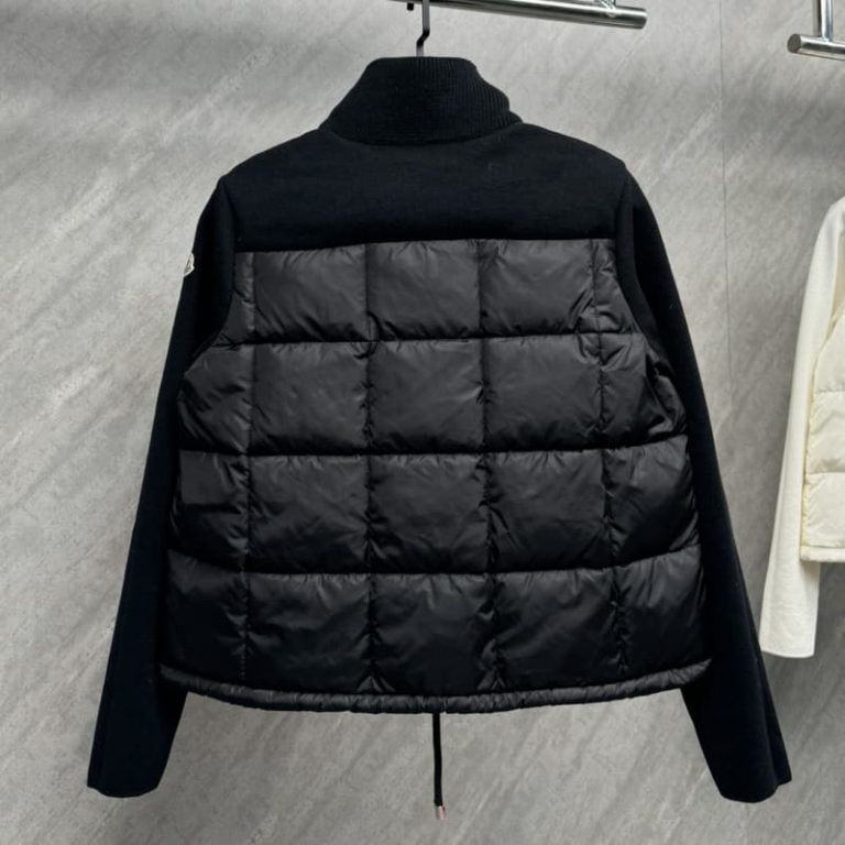 MONCLER Best Quality Wool knit patchwork down jacket-2