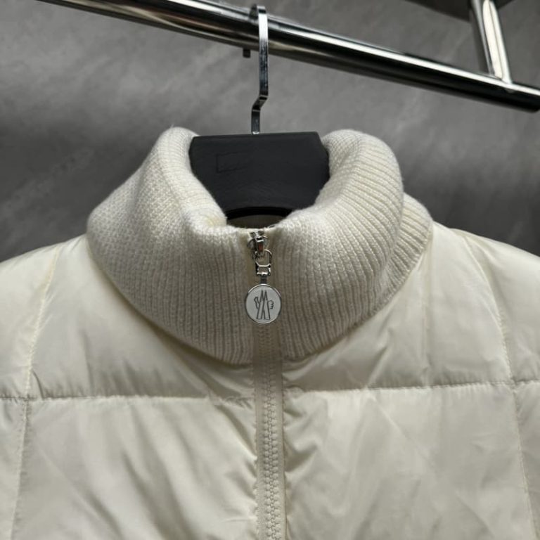 MONCLER Best Quality Wool knit patchwork down jacket-5