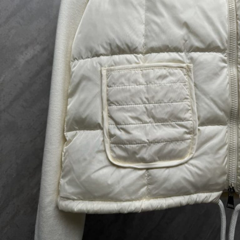 MONCLER Best Quality Wool knit patchwork down jacket-7
