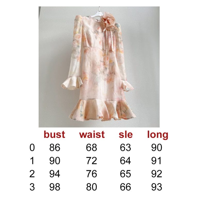 Zimmermann High Quality Summer Party Short Dress Floral Embellished Pearl Embellished Edge Women Dress 55%LINEN 45%SILK-6