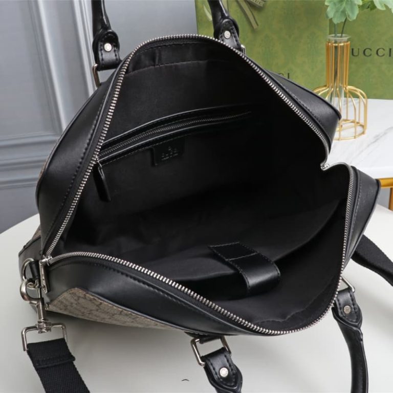 GUCCI High-quality men shoulder bag handbag computer slanting cross bar surface GG pattern design-7