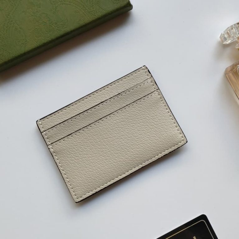 GUCCI Men Women Small Card Case Iconic pattern and striped webbing Double G logo on front-2