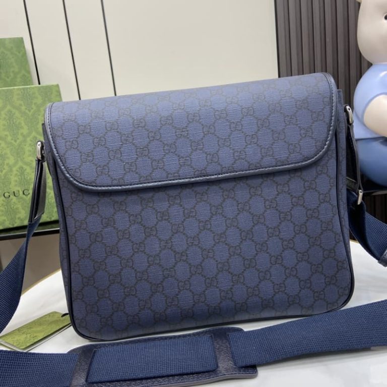 GUCCI best quality Men Briefcase Crossbody Bag Logo Pattern With Magnetic Buckle Flap Design-4