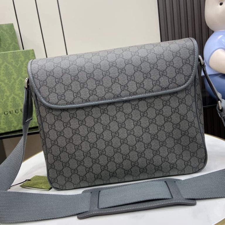 GUCCI best quality Men Briefcase Crossbody Bag Logo Pattern With Magnetic Buckle Flap Design-6