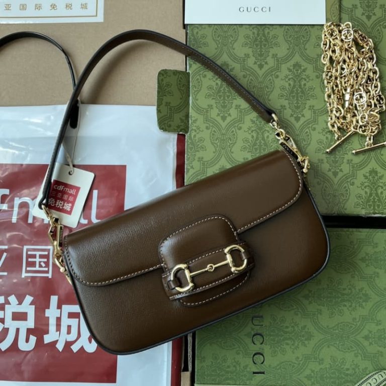 GUCCI best quality mini women shoulder bag Tote bag Flap design Front with signature embellishment-1
