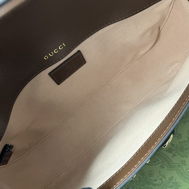 GUCCI best quality mini women shoulder bag Tote bag Flap design Front with signature embellishment-11