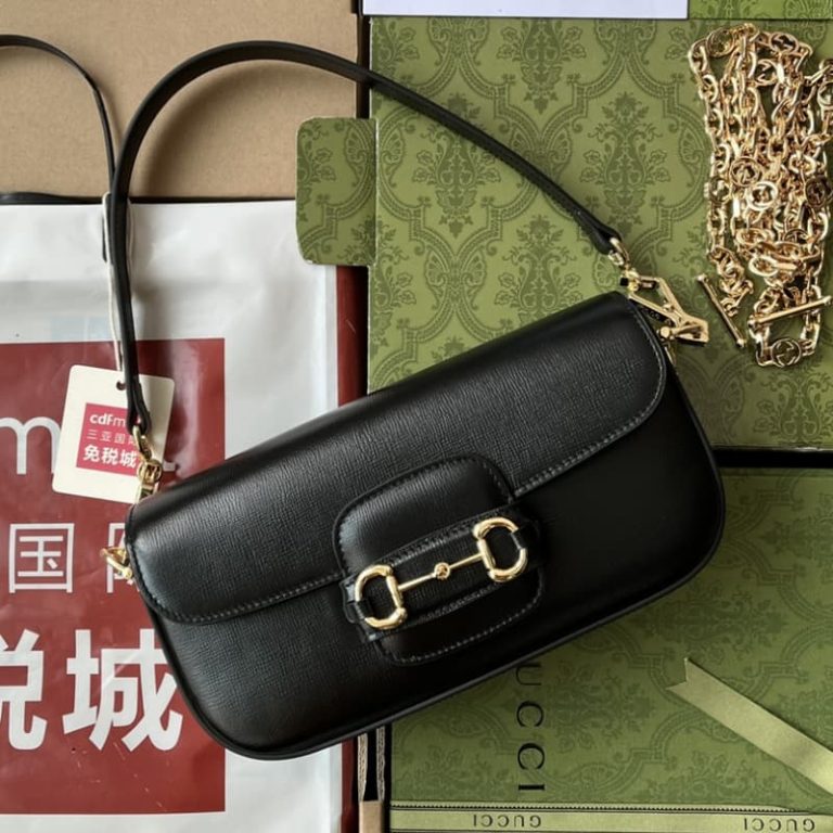 GUCCI best quality mini women shoulder bag Tote bag Flap design Front with signature embellishment-3