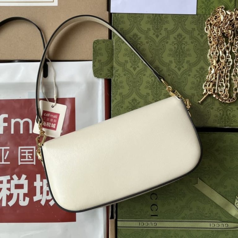 GUCCI best quality mini women shoulder bag Tote bag Flap design Front with signature embellishment-6