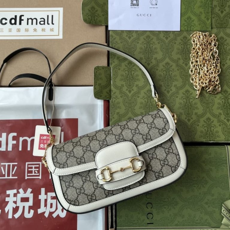 GUCCI best quality mini women shoulder bag Tote bag Flap design Front with signature embellishment-7