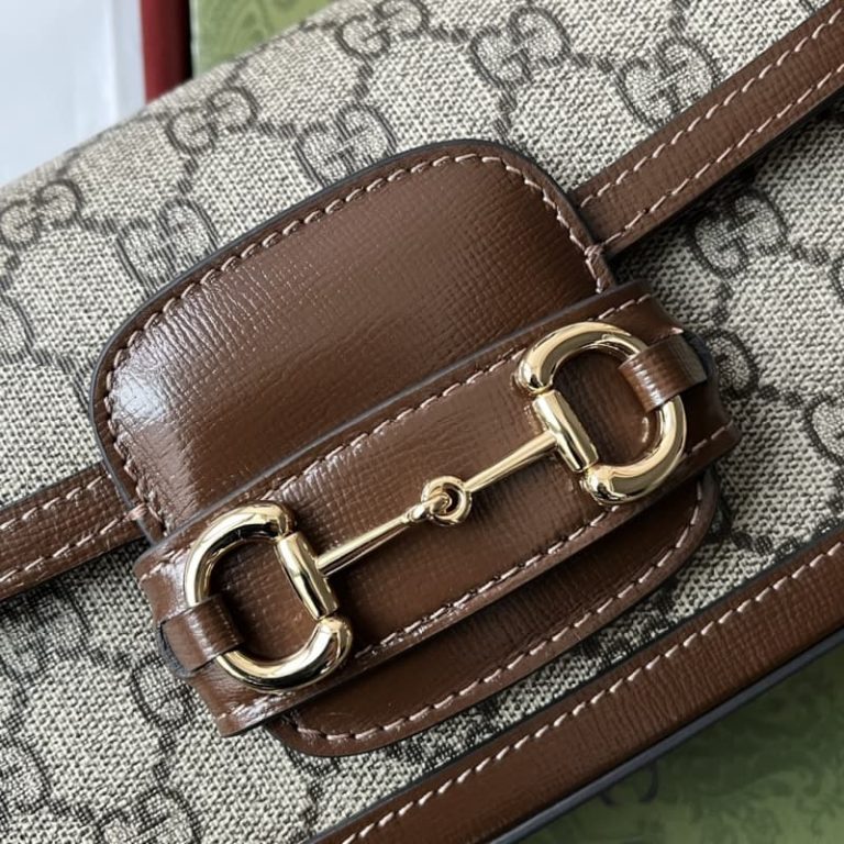 GUCCI best quality mini women shoulder bag Tote bag Flap design Front with signature embellishment-9