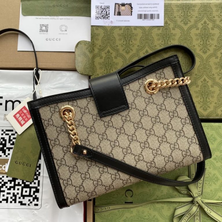 GUCCI best quality mini women shoulder bag Tote bag with signature embellishment on front-6