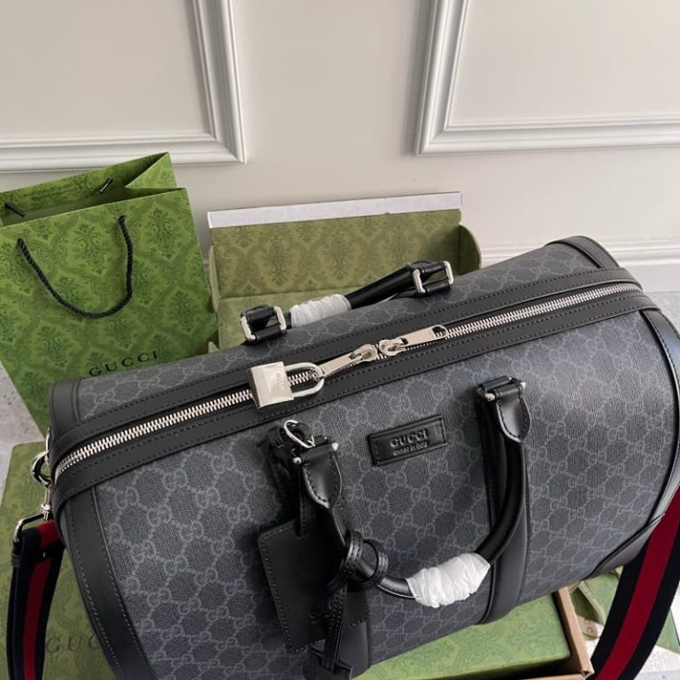 GUCCI high quality men handbag large capacity travel bag surface letter embroidery-3