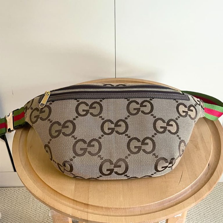 GUCCI high quality women crossbody bag men fanny pack locomotive bag canvas letters embroidered surface-1
