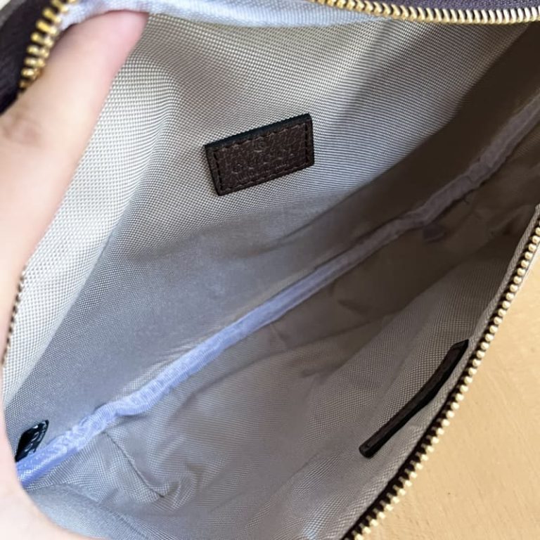 GUCCI high quality women crossbody bag men fanny pack locomotive bag canvas letters embroidered surface-5