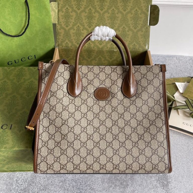 GUCCI high quality women shoulder bag men handbag large capacity surface letter embroidery-1