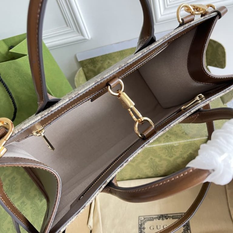 GUCCI high quality women shoulder bag men handbag large capacity surface letter embroidery-5