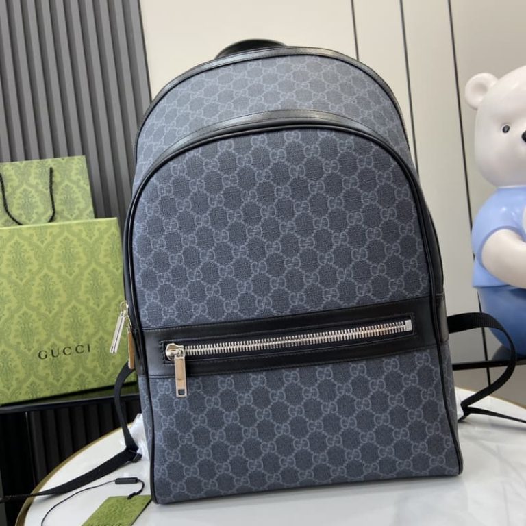 Gucci Logo Debossed Buckle Detailed Backpack-1