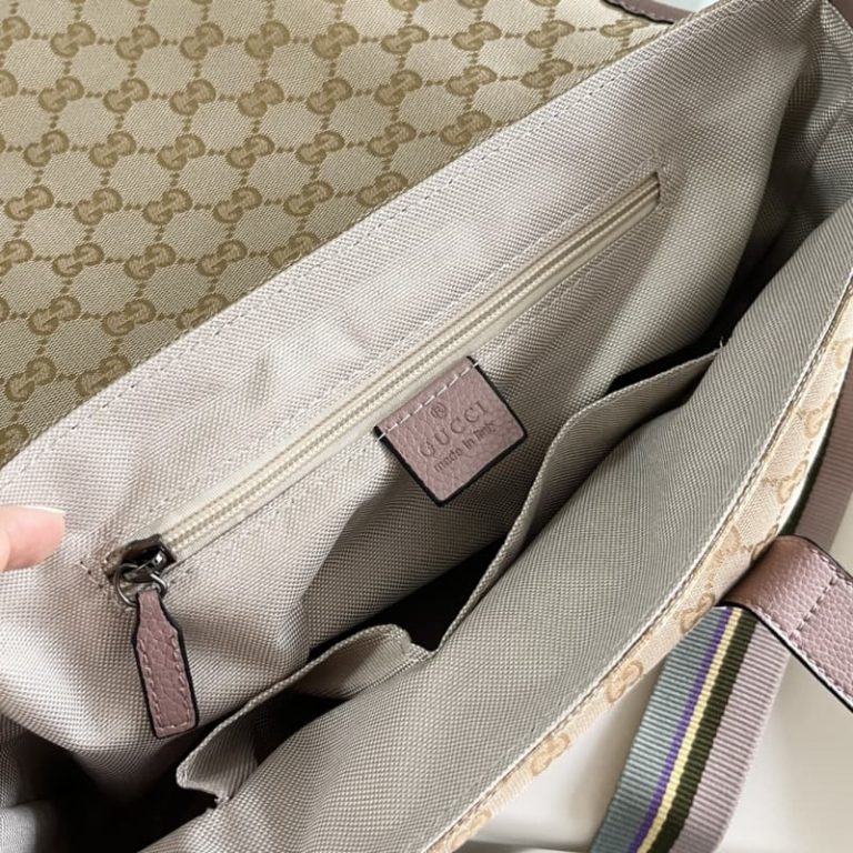 Gucci high quality GG Canvas Double Belt Flap Messenger-6