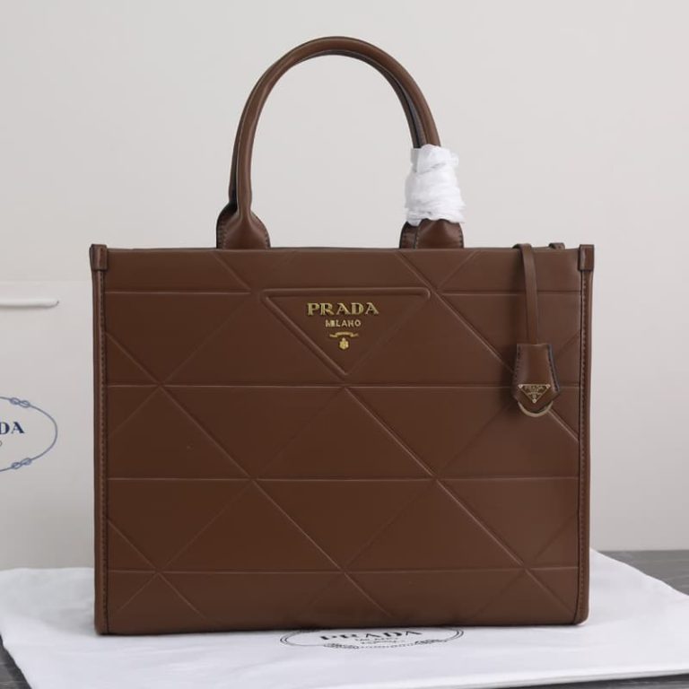 High quality Men Women shopping bag Triangle embroidery design Handbag Large capacity-1