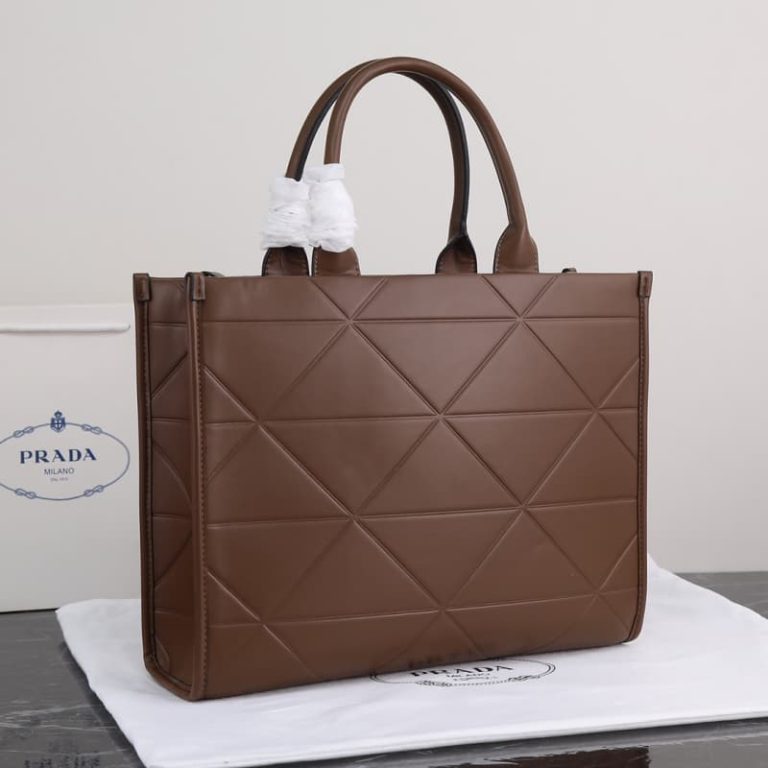High quality Men Women shopping bag Triangle embroidery design Handbag Large capacity-2