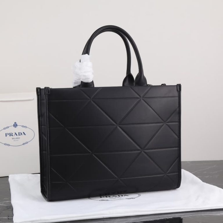 High quality Men Women shopping bag Triangle embroidery design Handbag Large capacity-4