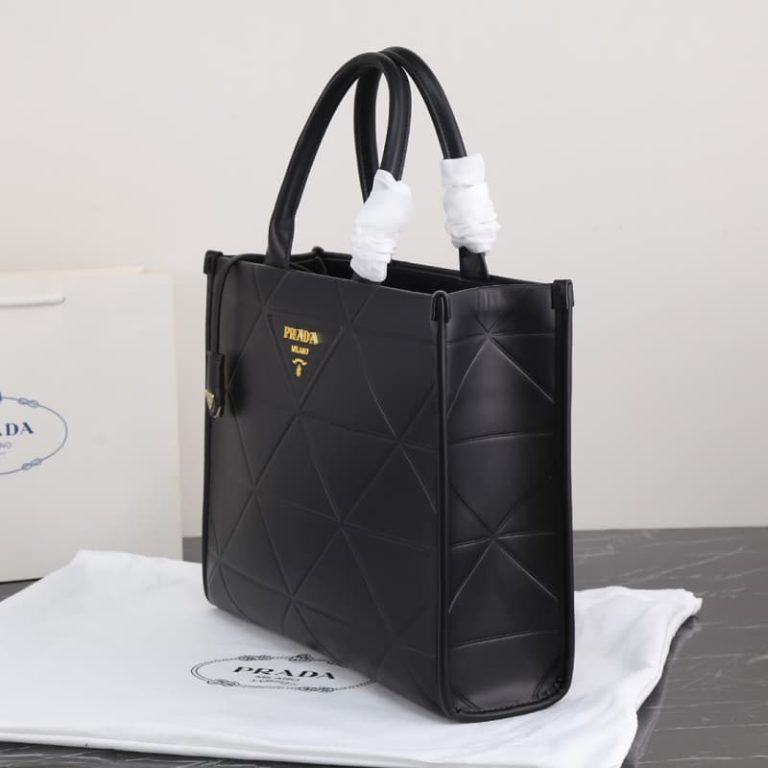 High quality Men Women shopping bag Triangle embroidery design Handbag Large capacity-5