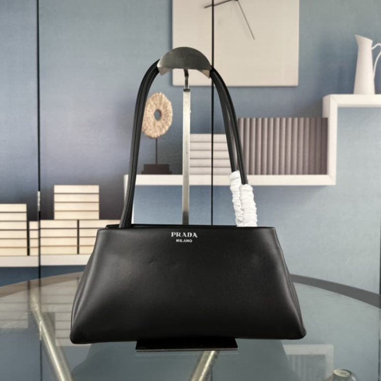 High quality Prada shopping bag women shoulder bag handbag front iconic logo pattern-1