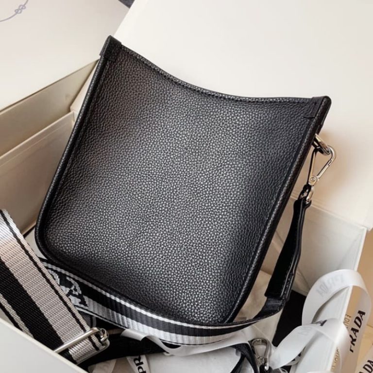 High quality Prada thick shoulder strap crossbody tote bag Men crossbody bag Women shoulder bag Front iconic logo pattern-6