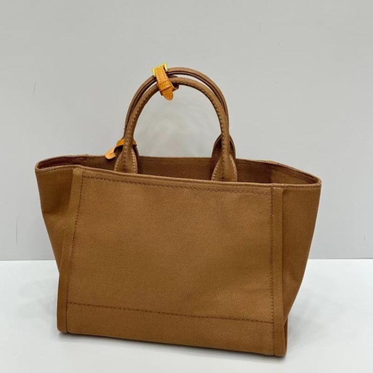 High quality Prada unisex canvas handbag The front logo pattern is equipped with a small tag-16
