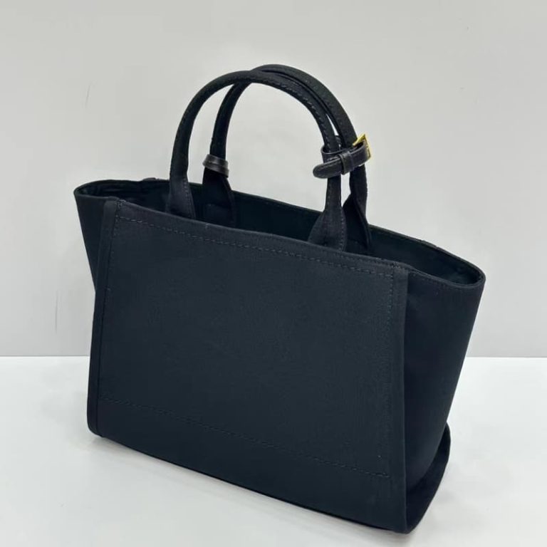 High quality Prada unisex canvas handbag The front logo pattern is equipped with a small tag-18