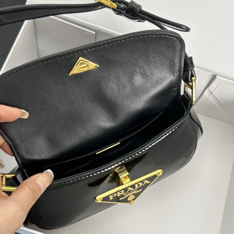 High-quality Prada women shoulder bag handbag front iconic logo pattern-7