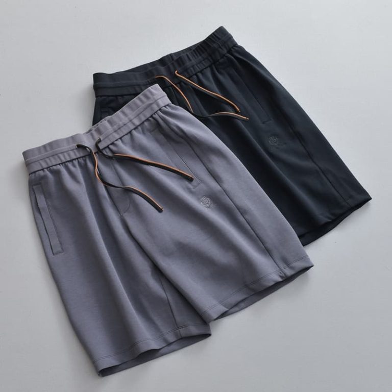 Loro Piana new cotton blended air cotton flat waist shorts casual and versatile casual and lazy style-1
