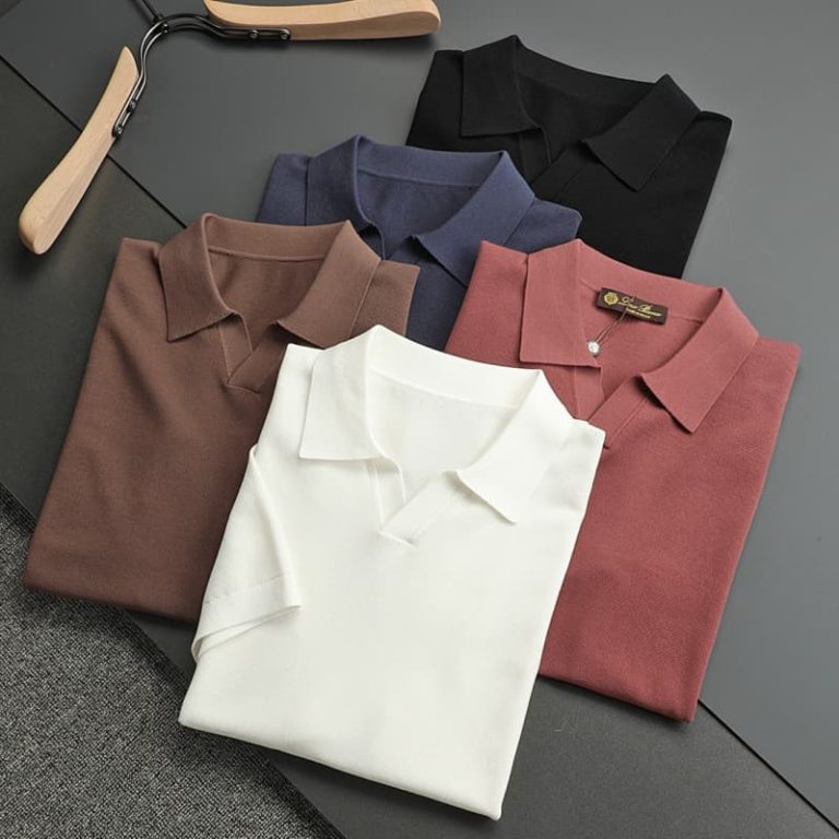 Loro Piana new men knitted polo short sleeves exquisite craftsmanship low key luxury highlighting its high end and comfort -1