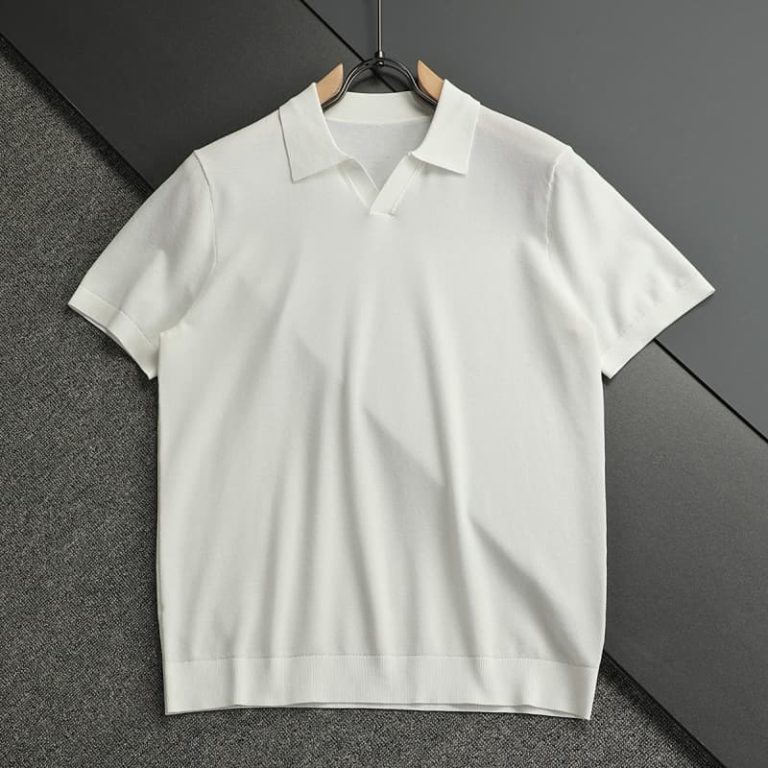 Loro Piana new men knitted polo short sleeves exquisite craftsmanship low key luxury highlighting its high end and comfort -5