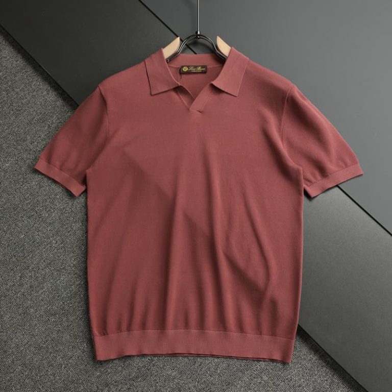 Loro Piana new men knitted polo short sleeves exquisite craftsmanship low key luxury highlighting its high end and comfort -6